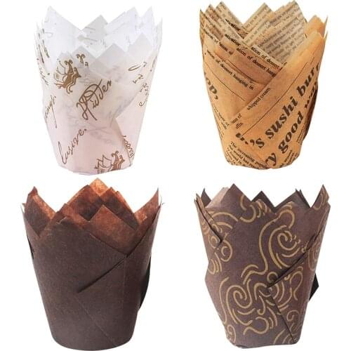 Cupcake Molds,200 Pieces Tulip Baking Cups Muffin Cups Cupcake Liners Muffin Cases for Birthday Shower Party