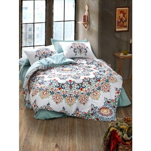 Cotton Box Orient Duvet cover set Double Personality Sezan Blue