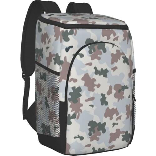 Ohmelody Camoflage Insulation Cooler Backpack Lunch Bags for Picnic Party Hiking Camping Beach Diaper Bags for Mommy and Baby