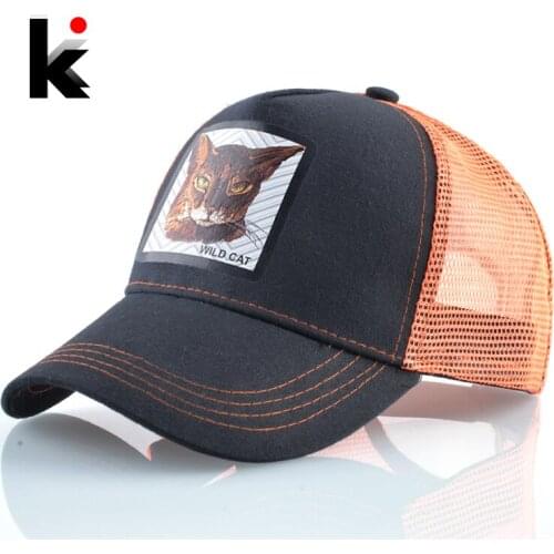 Fashion Trucker Caps Men Snapback Hip Hop Baseball Caps Women Outdoor Breathable Mesh Baseball Hat Streetwear Patch Visor Bones