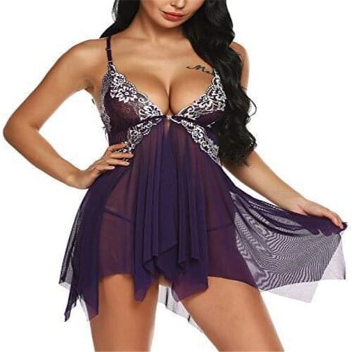 Lace Mesh Sexy Suspender Skirt Translucent Bodysuit See Through Sexy Lingerie Plus Size Women Mature Woman Clothing