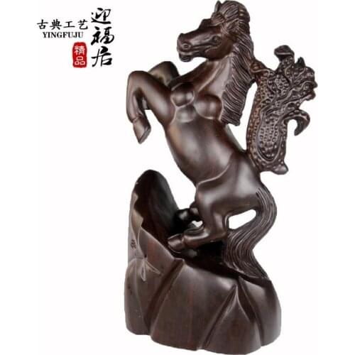 Immediately get rich red wood crafts boutique real ebony wood wooden animal Wenwan Home Furnishing jewelry ornaments