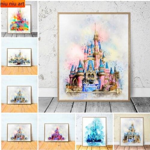 Disney Sleeping Beauty Magic Castle Diamond Painting Full Diamond Embroidery Diamond Mosaic Cross Stitch Kits Home Decor