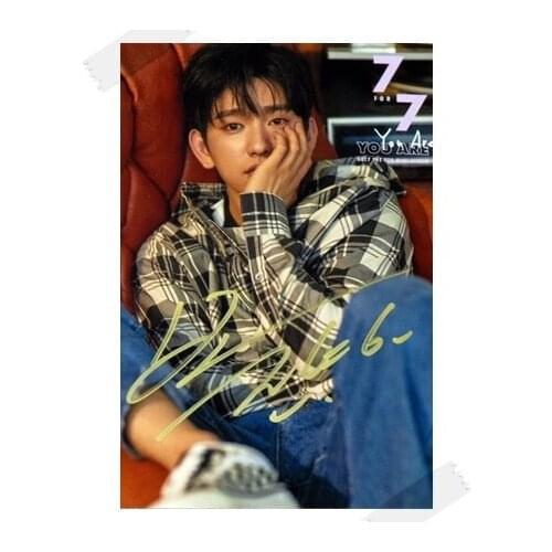 Signed GOT7 GOT 7 Park Jin Young autographed photo 7 FOR 7 6 inches free shipping 102017C