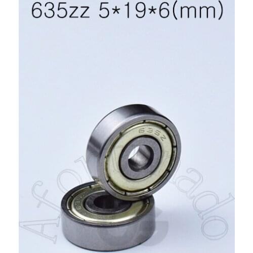635zz 5*19*6(mm) 10pieces 635 bearing metal sealed free shipping ABEC-5 chrome steel bearings hardware