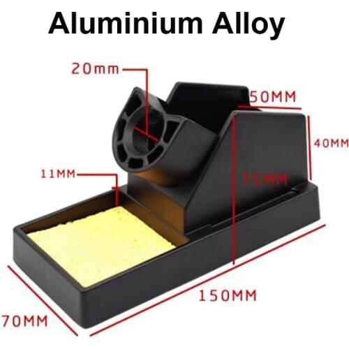 1PCS Eruntop High Quality Aluminium Alloy Soldering Iron Handle Holder Stand for 8586 936