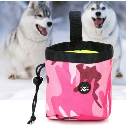 Portable Dog Training Pouch Pet Treat Bag Doggie Pet Feed Storage Pocket Snack Reward Waist Bag Outdoor Travel Dog Accessories