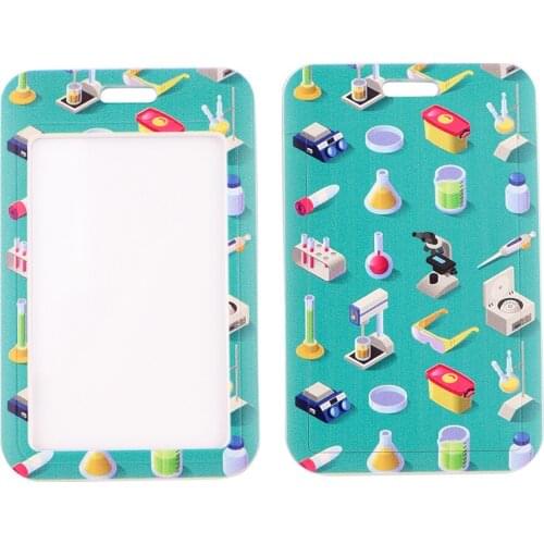 PC3296 Student Lanyard Chemical Physics Experiment Supplies Card Set Mobile Phone Badge Key Ring Holder Jewelry