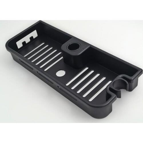 Bathroom Black Shower Storage Rack Holder, Detachable To Wash Lift Bar Tray, Household Washing Room Shampoo Soap Box Towel Shelf