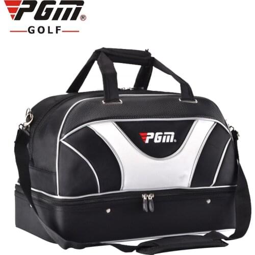 Pgm Golf Clothing Bag High Quality Double Layers Bags High Capacity Double Layer Sports Handbags Built-In Shoes Bag A7054