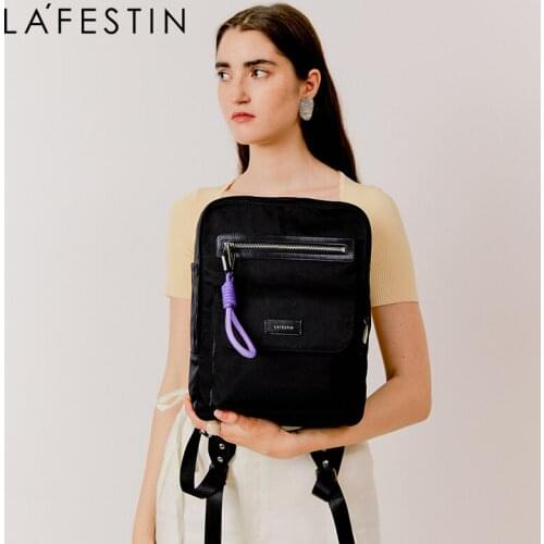 LA FESTIN Large Capacity Backpack 2021 New Fashion Travel School Bag Shoulder Lady Laptop Bag Designer Handbag Simple Women Bags