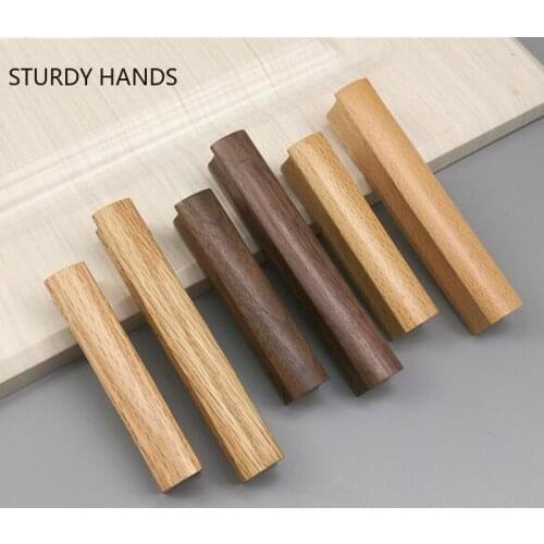 Wooden Home handle Kitchen Cabinet Knobs and Handles Vintage Drawer Wardrobe Cupboard Door Pulls Handle Hardware Decoration