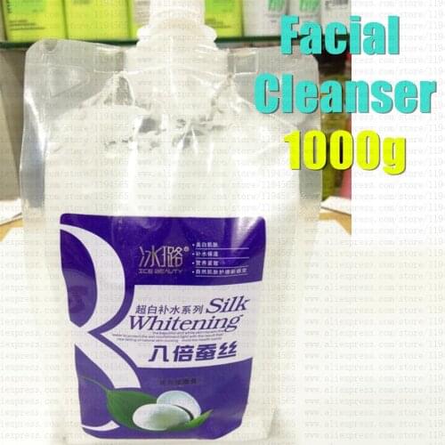 1000g Silk Protein Deep Cleaning Whitening Moisturizing Facial Cleanser Spa Equipment