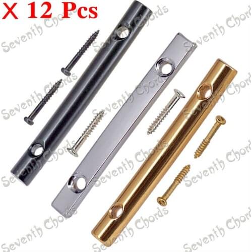 12 Pcs Length 45mm Electric Guitar String Retainers Bars Tension Bar for Tremolo Systems / 4 Color for choose
