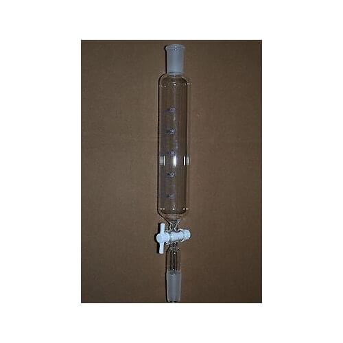 250ML Cylinder Separatory Funnel with PTFE Stopcock 24/40,with Scale