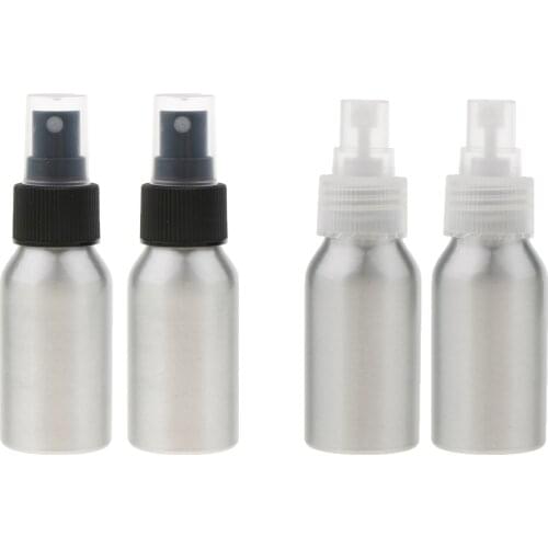 2x40ml Refillable Bottle Salon Hairdresser Aluminum Spray Bottle Makeup Tool