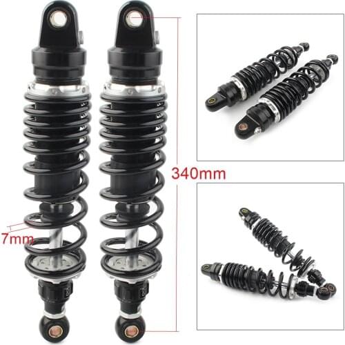 340MM Motorbike Rear Shock Absorber 2x Universal For KH125 100 RS100 RS125 Universal