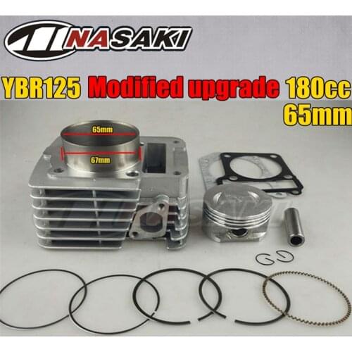 65 MM Big Bore Barrel Cylinder & Piston Kit For YAMAHA motorcycles parts YBR125 Upgrade To 180cc NEW