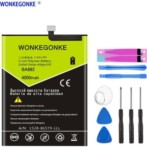 WONKEGONKE BA882 4000mAh Good Quality Batteries For Meizu 16 16TH 16TM Batteries + Tools