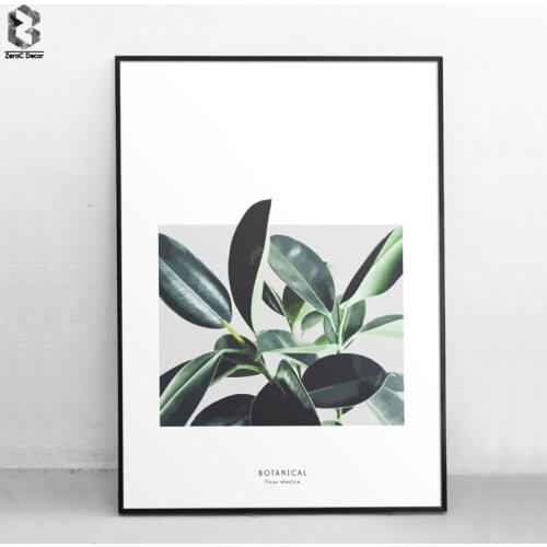 Watercolor Botanical Posters and Prints Nordic Leaves Wall Art Canvas Painting Wall Pictures For Living Room Home Decoration