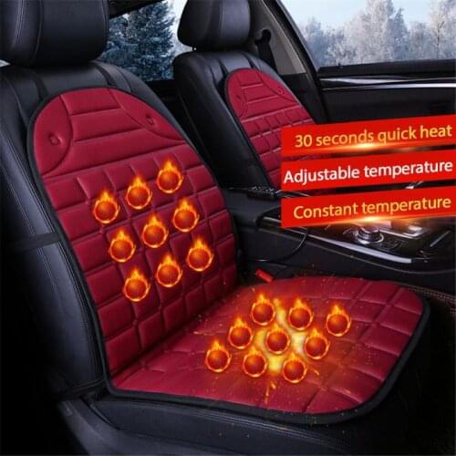 Car Accessories Interior New Car Seat Cover 12V Car Truck Heated Front Seat Cushion Cover Winter Warm Heating Heater Warmer Pad