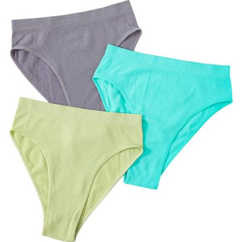 Fashion Panties Women Panties Sexy High-rise Briefs Underwear Female Underpants High Leg Cut Ladies Girl Seamless Panty Lingerie