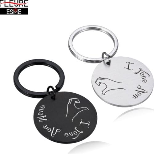 Couple Keychain Personalized Gift To Boyfriend Boyfriend Original Key Chain for Car Keys Valentines Day Love Couples Keyring
