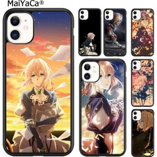 MaiYaCa Anime Violet Evergarden Phone Case Cover For iPhone 5 SE 6 6s 7 8 plus X XR XS 11 12 pro max Samsung Galaxy S8 S9 S10