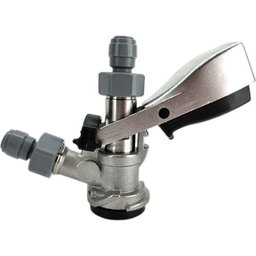 D-TYPE COUPLER - FULL STAINLESS STEEL - DUOTIGHT 5/8" TO 8MM PUSH IN