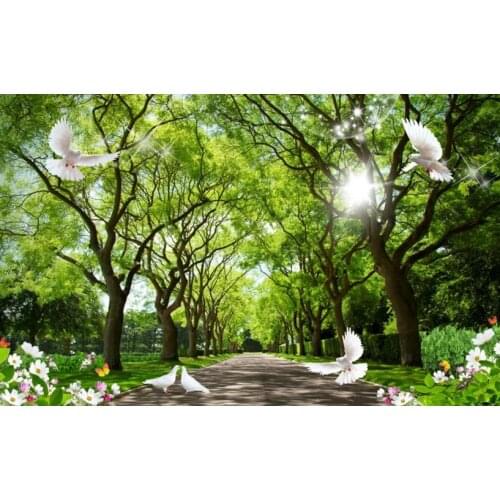 Photo wallpaper Big woods wall paper mural 3d 3d tv background wall home decor wallpaper