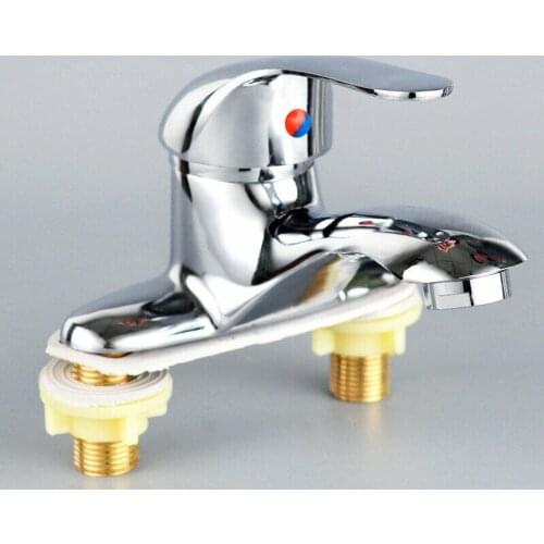 Single Handle Cold And Hot Water Chrome Polished Wall Mounted Bathroom Faucet Mixer Tap Bath Tub Valve Shower Faucets Tool