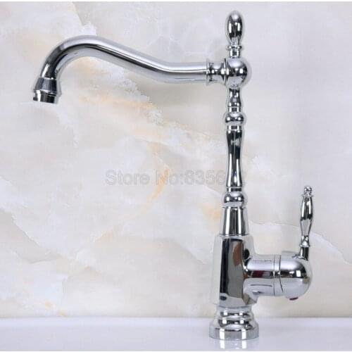 Deck Mount Chrome Bathroom Basin Faucet Shower Bath Faucets Vanity Vessel Sinks Mixer Tap Cold And Hot Water Tap tnf923