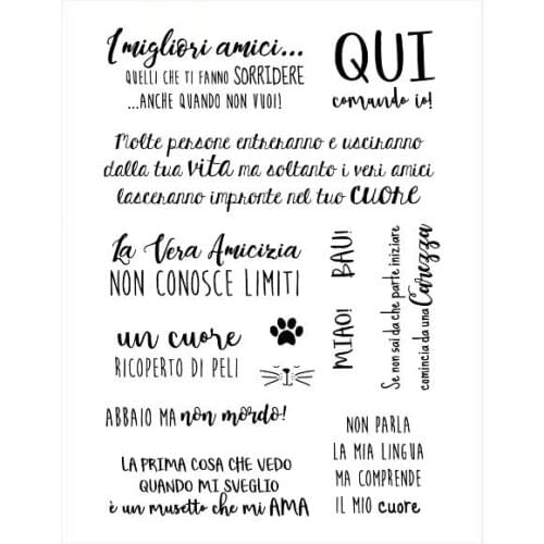 Italian words Swan Transparent Clear Silicone Stamp/Seal for DIY scrapbooking/photo album Decorative clear stamp sheets A1262