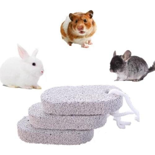 Safety And Health Oval Mineral Plus Calcium Bite Pet Molar Stone Hamster Rabbit Mineral Care Chew Toy Small Pet Supplies