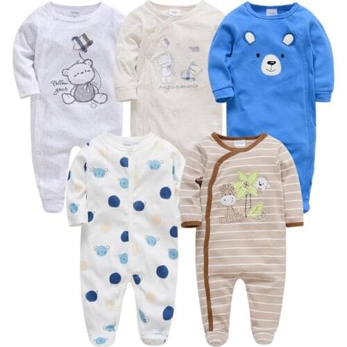 Kavkas Baby Girl Boy Pijamas bebe fille Cotton Infant Baby Jumpsuit Onesies Breathable ropa bebe Newborn Sleepers Baby Pjiamas