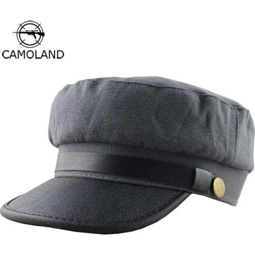 Brand Military Tactical Winter Hats For Men Women Ladies Hats Pu Leather Male Army Visor Caps Casquette Bone Snapback Gorras