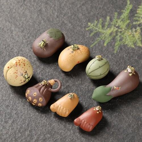 Ceramic Tea Pets, Water Spray Frogs, Purple Sand Ornaments, Fine Tea And Tea Art, Home Decoration, Garden Potted Ornaments