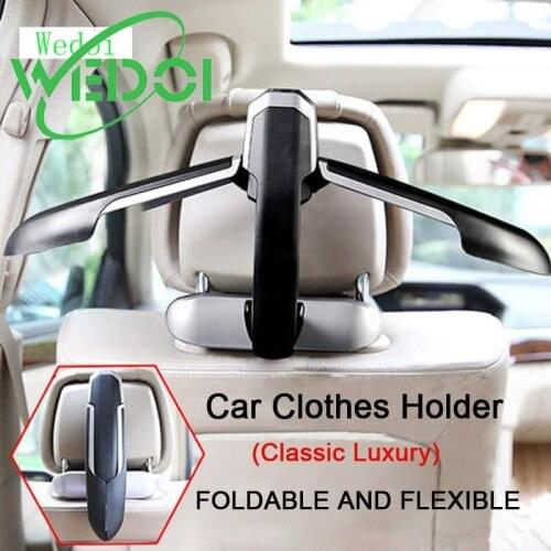2020 New Car Clothes Holder Folding Car Back Seat Coat Hanger Expandable Clothes Bar Multi-Function Car Accessories