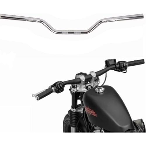 New 7/8" 22mm Chrome Motorcycle Drag Bar Handlebar For Harley Honda Suzuki Yamaha