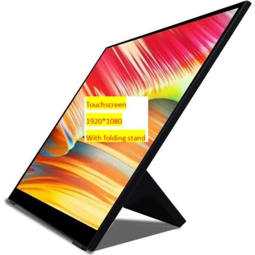Office Mini Touch LCD display 14inch IPS Eye Protect Screens 1920*1080 HD Portable Gaming Computer Monitor for Phone Laptop Pc