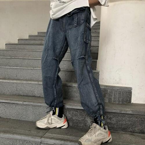 Original Loose Overalls For Men And Women Couple French Straight Pants Loose Adjustable Beam Pants Loose Casual Trousers