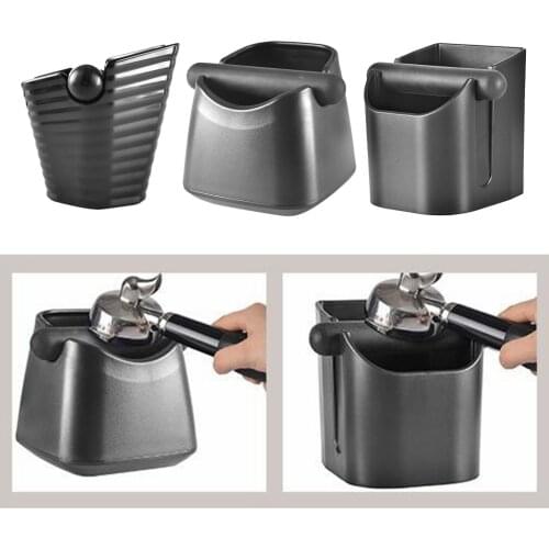 Plastic Coffee Espresso Knock Box, Espresso Coffee Ground Container with Removable Bar