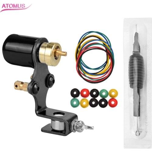 Professional Rotary Tattoo Machine kit Light Motor Machine Gun with Tattoo Grip Liner Shader