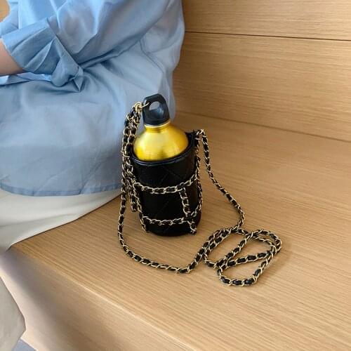 Luxury Women Water Bottle Pouch Totes ins hot style Chain shoulder bag bike mini bag purse Fashion Crossbody Bag Strap Clutch