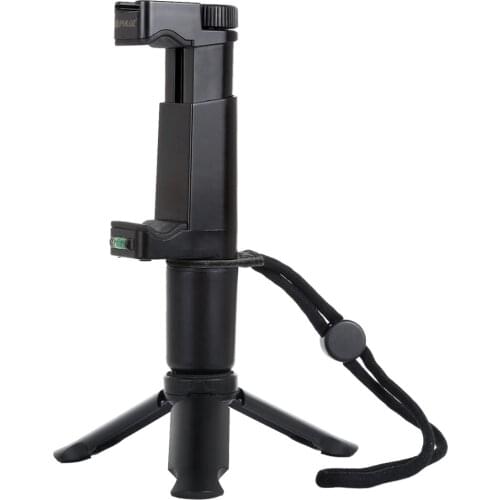 PULUZ Smartphones Tripod Mini Portable Folding Plastic Tripod+Live Broadcast Handheld Grip ABS Mount & Cold Shoe For Cell phones