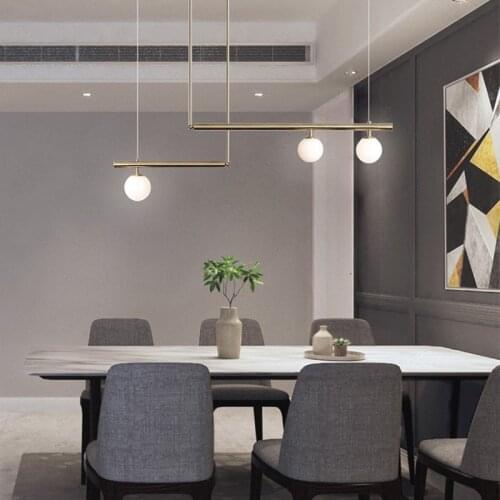 Nordic minimalist designer pendant lamp creative personality soft decoration Cafe art line decorative glass lamp