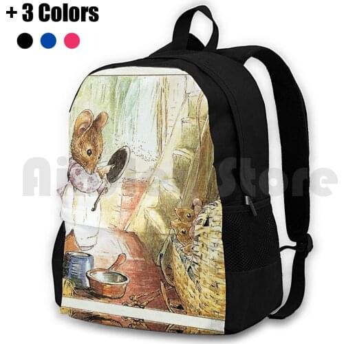 The Tale Of Two Bad Mice-Beatrix Potter Outdoor Hiking Backpack Riding Climbing Sports Bag Tale Of Two Bad Mice Mouse Mice