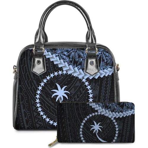 Hawaiian Chuuk Micronesia Pattern Crossbody Bags Ladies Luxury Messenger Bag Sets Femme Polynesian Shoulder Bag Wallets