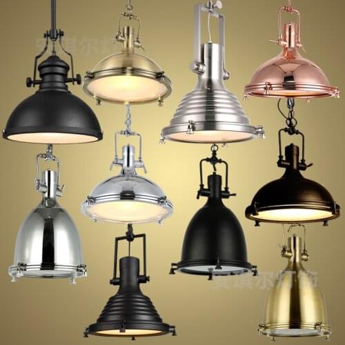 Vintage Country Retro Pendant Lights Steam Punk Industrial Style Single Head With Edison Light Bulb Corridor Restaurant Lamps