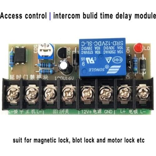 10pcs Power supply module time delay for Electric magnetic lock/ blot lock/ motor lock suit for Access control/intercom system